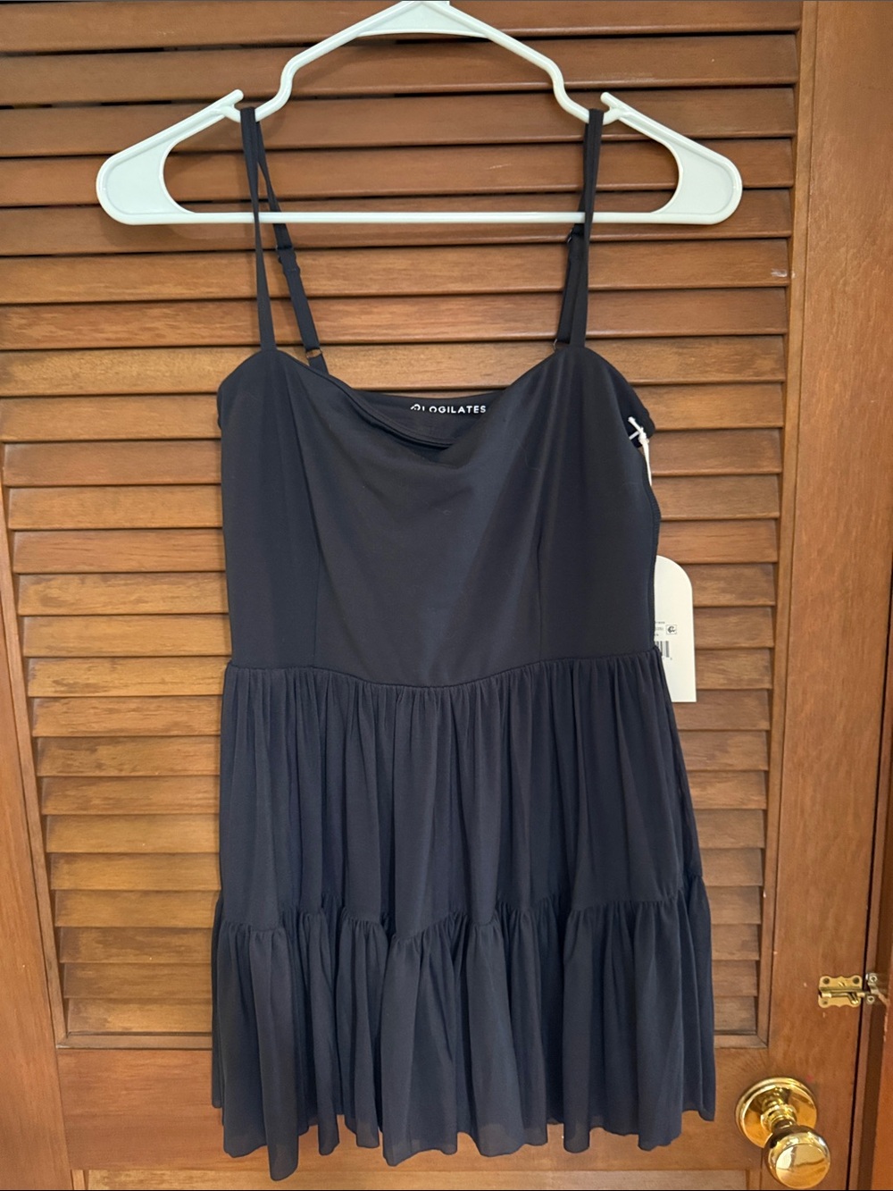 Blogilates NWT black ballerina active mini dress